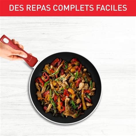 TEFAL Poêle 24 cm Induction Revêtement antiadhésif Forme profonde