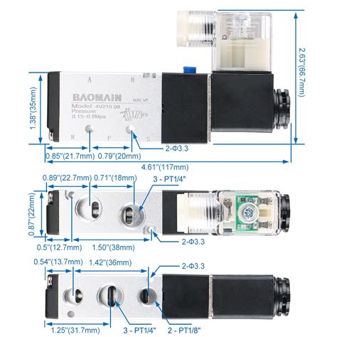 Mua Baomain Pneumatic Air Control Solenoid Valve V V Ac Way