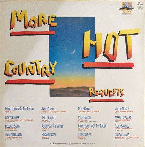LP More Hot Country Requests Vários Artistas Colecionadores Discos vários títulos em