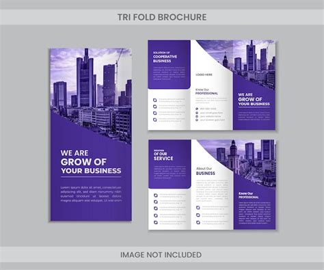 Premium Vector Digital Tri Fold Brochure Design