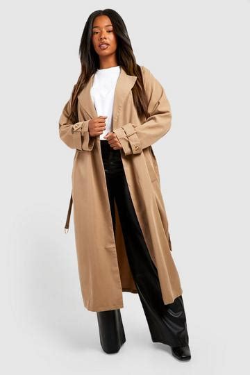 Camel Trench Coats Boohoo Uk