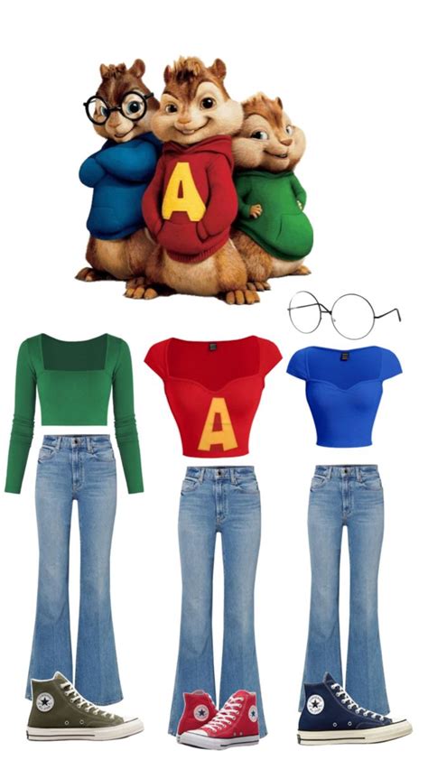 Alvin And The Chipmunks Trios Costume Trio Halloween Costumes Fun