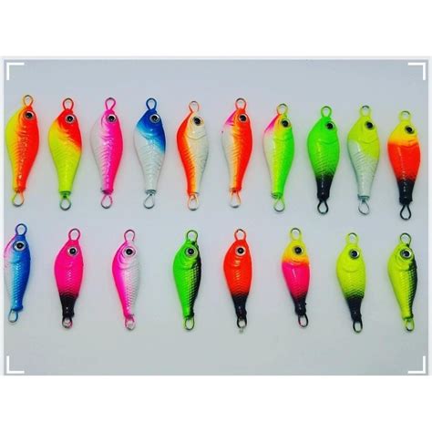 Kit 10 Iscas Artificiais Jumping Jig Micro Jig Pindoca 15 20g C 10 Sup