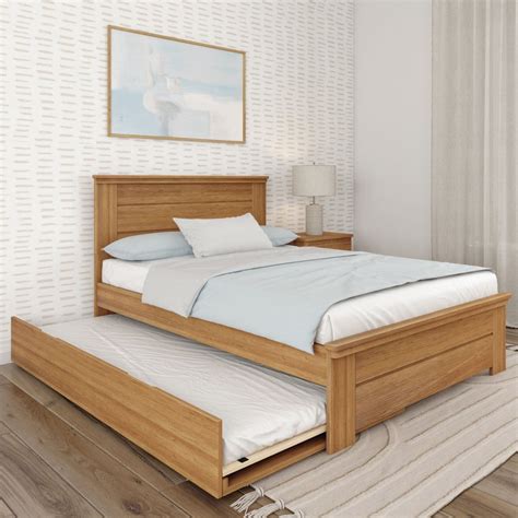 Rustic Full Size Bed with Trundle Bed – Plank+Beam