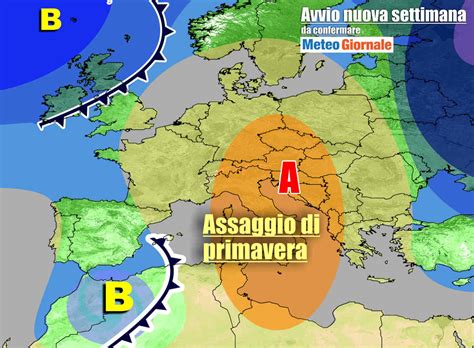 METEO 7 Giorni Anticipo di primavera con lanticiclone Novità a fine