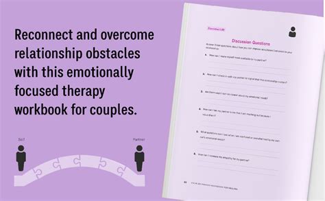 Couples Therapy Workbook For Healing Emotionally Focused Therapy