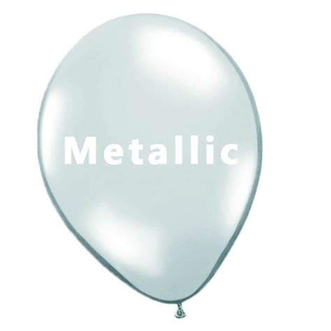 Bebeboutik Ballons en latex Blanc métallique 40 pièces