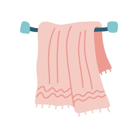 Towel vector cartoon cute element. 9586545 Vector Art at Vecteezy