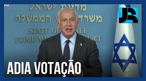 Benjamin Netanyahu adia votação de reforma judiciária após protestos e