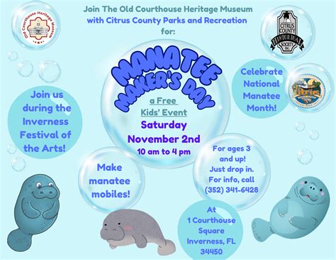 Events from October 29 – December 14 – Old Courthouse Heritage Museum