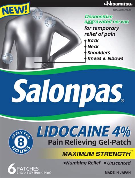 Salonpas Lidocaine Gel Patches (new and improved pain relief!) - Eighty MPH Mom | Oregon ...