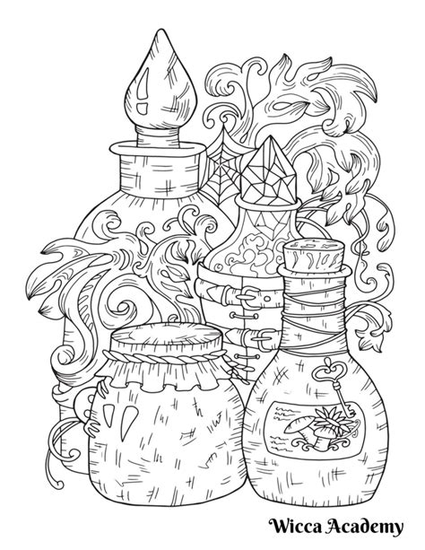 Coloring Pages Wicca Academy