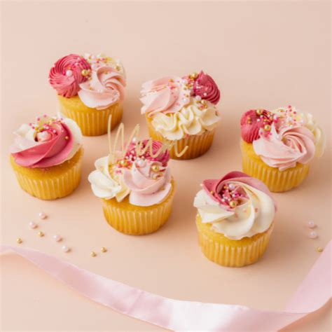 Rosy Pink Mothers Day Cupcakes