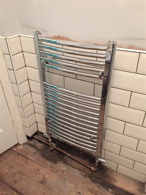 Bathroom Makeover Fitting A Towel Radiator Kezzabeth Diy