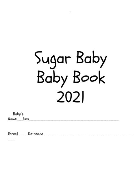 2021 Sugar Baby Baby Book Pdf Relationships Child Development