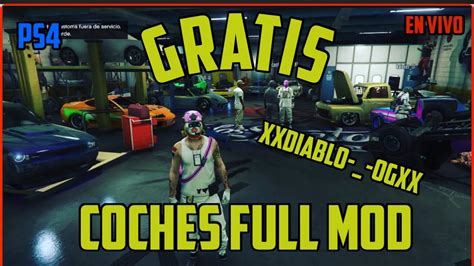 GTA 5 PS4 REGALANDO CARROS FULL MOD Y SW CON LOS PANAS EN VIVO YouTube