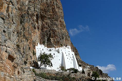 Monastery Panagia Hozoviotissa on Amorgos.