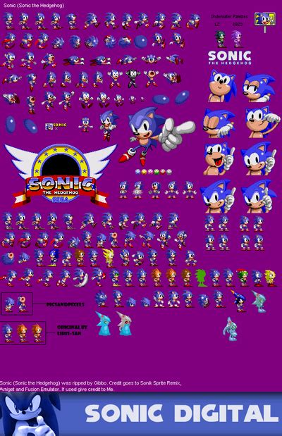 Ultimate Sonic Sprite Sheet