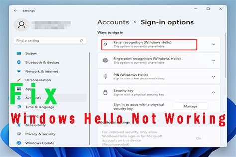 How To Fix Windows Hello Not Working On Windows 11 3 Ways