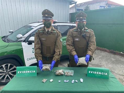 Llanquihue Carabineros detuvo a dos personas por tráfico de drogas