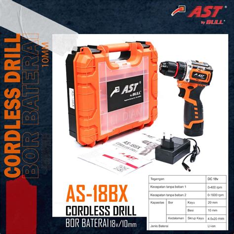 Jual Mesin Cordless Drill Bor Baterai Mm Bx Brushless Shopee