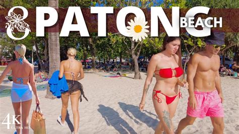 【4k 】phuket 2023 Patong Beach Sunset Walking Tour Youtube