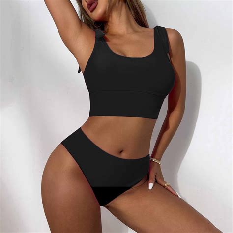 Summer Saving Pimelu Bathing Suit For Women Bikini Set For Women Two Piece Swimsuits Tankini