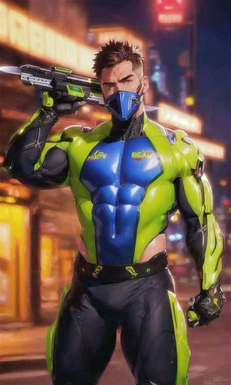 AI筆 on Twitter 顔が見えないとダメっていう幻聴が聞こえたので追加生成しました AI bara gay AIart