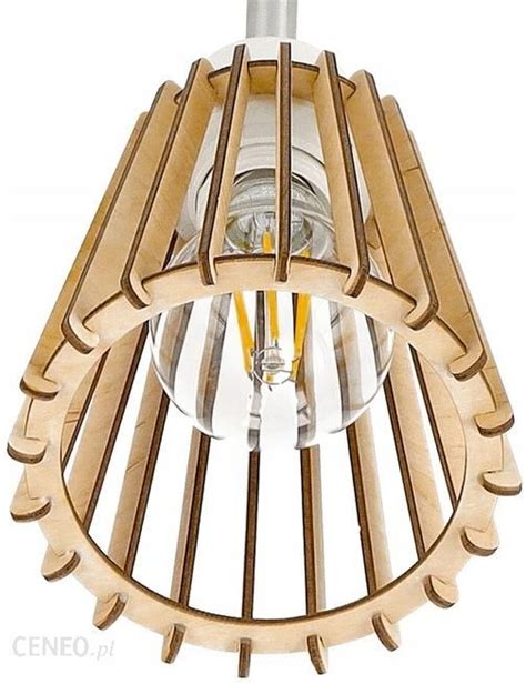 Inect Lampa Wisząca Zwis Żyrandol Sufitowa Loft Drewno 3 100703