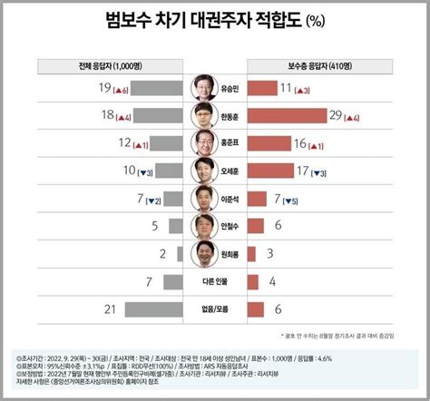 리서치뷰 보수 차기 대권주자 여론조사 Mlbpark