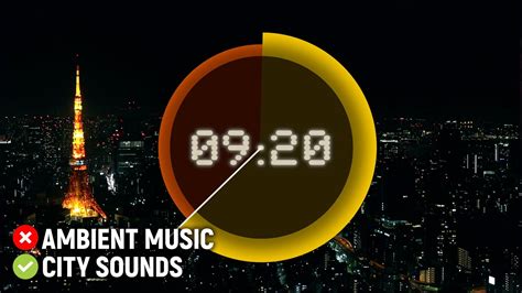 Tokyo Night Skyline Pomodoro Timer With City Sounds K Uhd