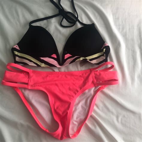 Pink Victorias Secret Halter Bikini Gem