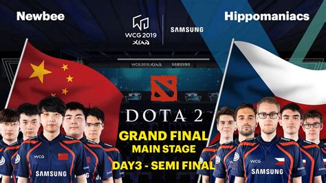 Wcg Gf Dota Semi Final Newbee Vs Hippomaniacs Youtube