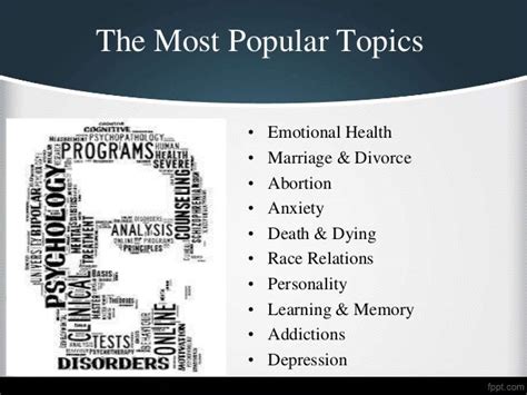 Top 10 Psychology Research Paper Topics