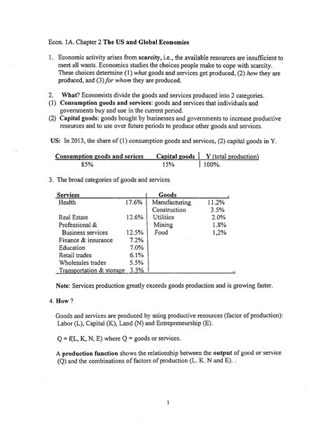 ECON 001A Summary Ch2 ECON 001A Studocu