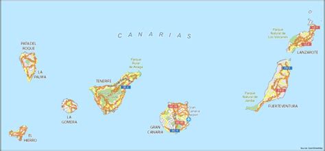 Canary Islands Map Gis Geography