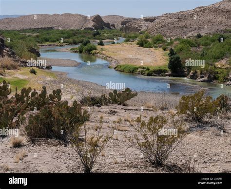 Rio Grande River From The Hot Springs Canyon Rim Trail Big Bend