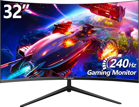 Crua Gaming Monitor Inch Hz Curved Pc Monitor Full Hd P