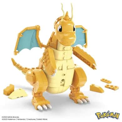 MEGA Pokemon Dragonite zestaw klocków 387 elementów smyk