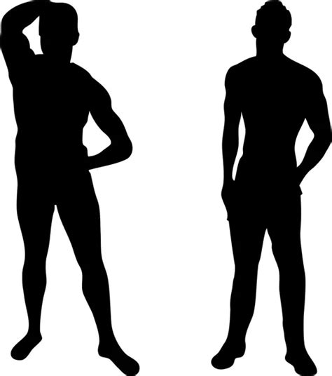 2 Sexy Men Silhouettes — Stock Vector © Gubh83 2151597