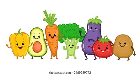 Frutas Y Verduras Animadas Over Royalty Free Licensable Stock