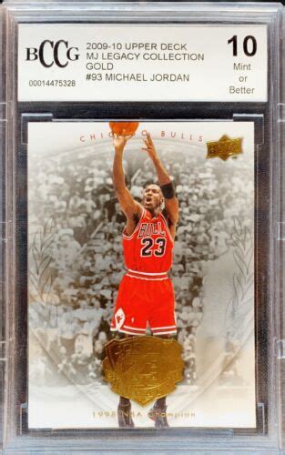 Michael Jordan Upper Deck Mj Legacy Collection Gold Bccg