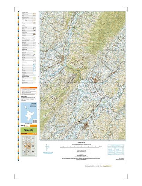 Buy BM35 - Woodville Topo50 map