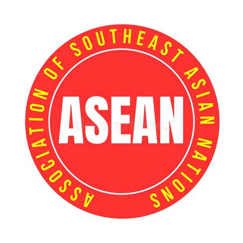 Asean Association Of Southeast Asian Nations Symbol Icon Stock