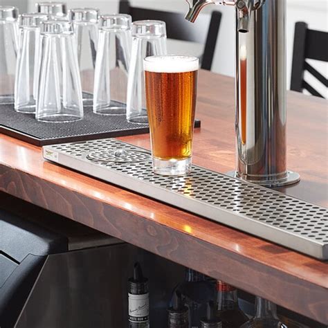 Regency 45 Stainless Steel Surface Mount Beer Drip Tray With Rinser