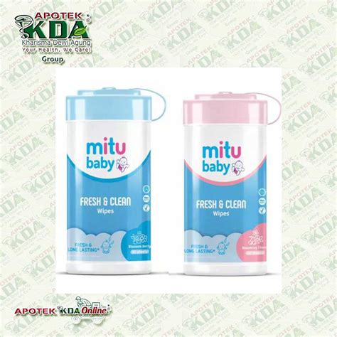 Jual MITU TISSUE BASAH BABY ISI 60 LEMBAR MITU TISU BASAH BAYI BOTOL