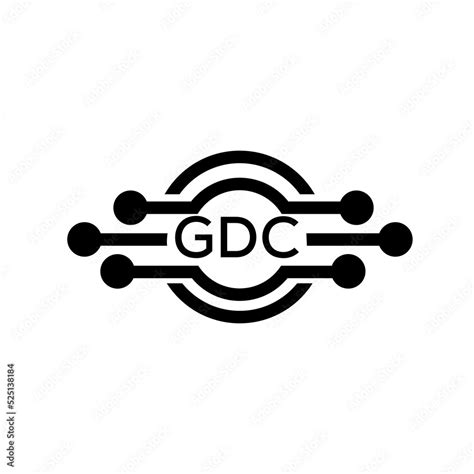 Gdc Letter Logo Gdc Best White Background Vector Image Gdc Monogram