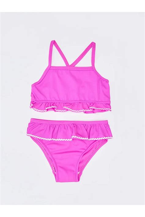 LC Waikiki Lcw Baby Baby Mädchen Bikini Set aus flexiblem Stoff Trendyol