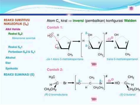 Kimia Organik Ii Contoh Reaksi Substitusi Nukleofilik Pada Alkil Halida