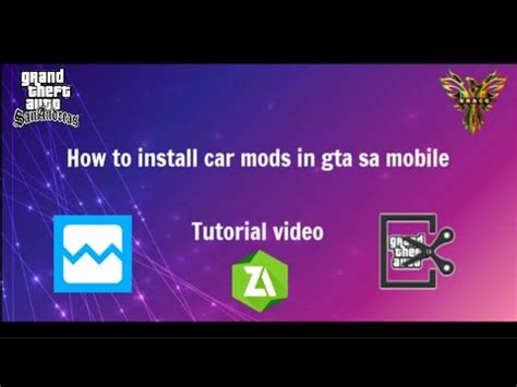 How To Install Car Mods In Gta Sa Mobile Tutorial Video Youtube